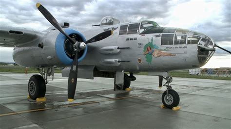 Veteran flies in B-25 bomber like those he serviced during WWII